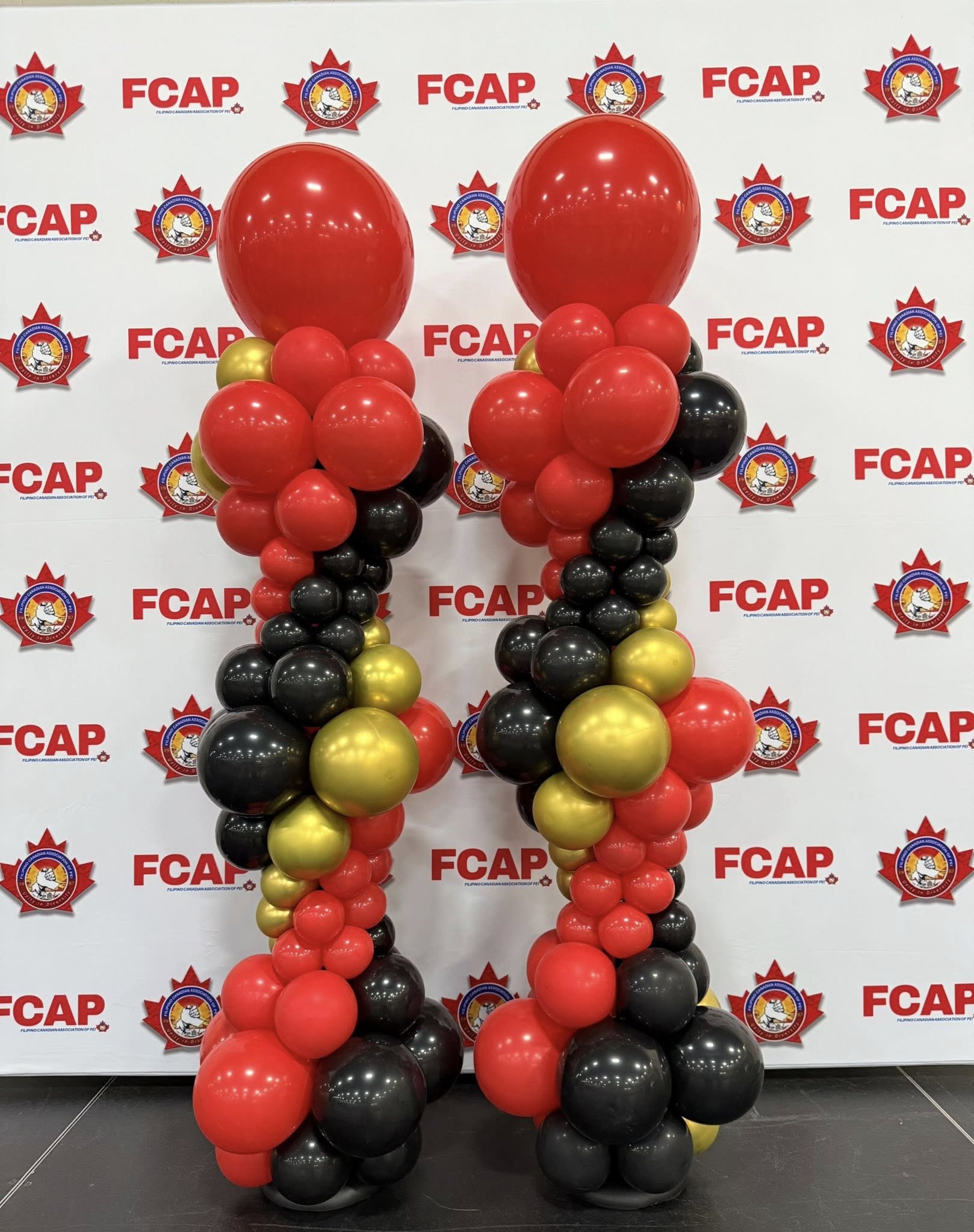 Themed backdrop decoration